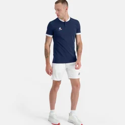 Cheap Le Coq Sportif TennisPolo Homme Dressblues/newopticalwhite