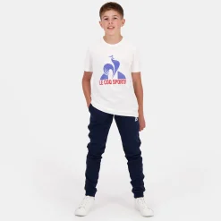 Sale Le Coq Sportif TennisT-shirt Enfant N.o.w/rougeelec/bleuelec