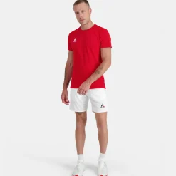 Sale Le Coq Sportif TennisT-shirt Homme Purrouge