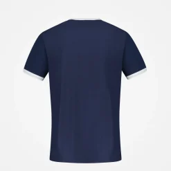 Hot Le Coq Sportif TennisT-shirt Homme Dressblues/newopticalwhite
