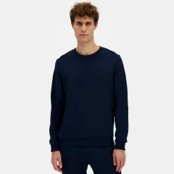 Best Le Coq Sportif Ton sur tonSweat col rond Homme Darkvelvet