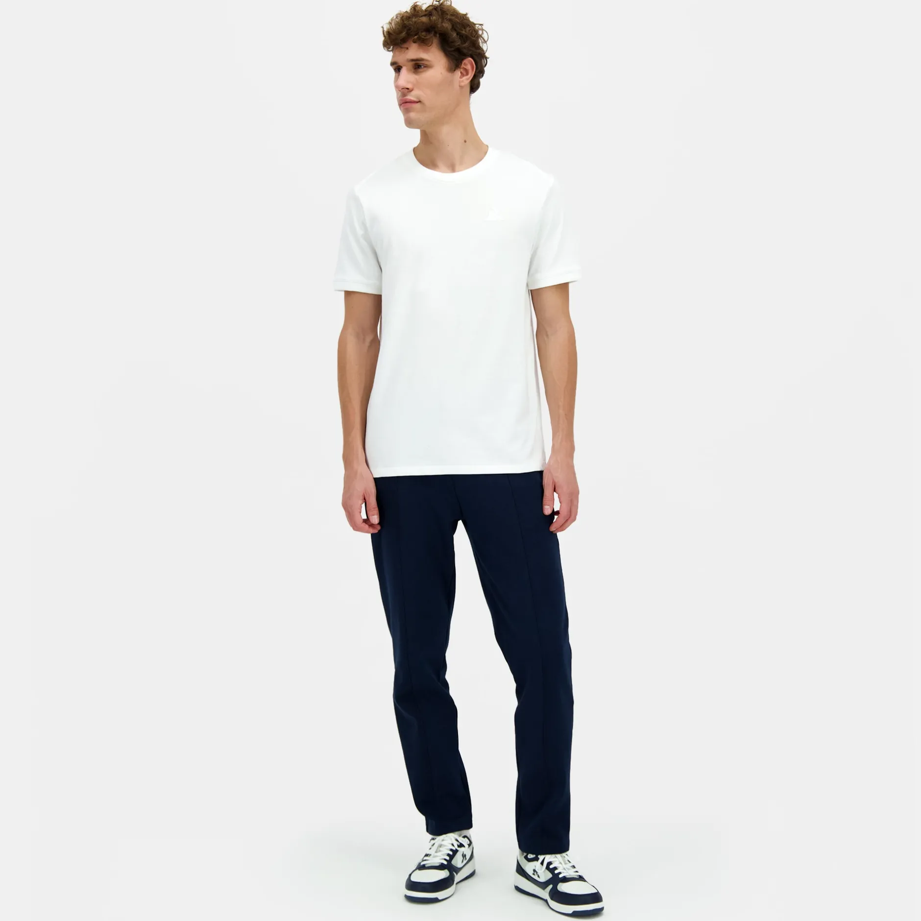 Fashion Le Coq Sportif Ton sur tonT-shirt Homme Newopticalwhite
