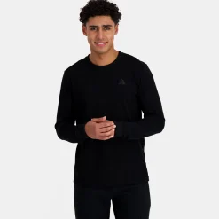 Fashion Le Coq Sportif Ton sur tonT-shirt manches longues Unisexe Black