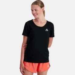 Clearance Le Coq Sportif Training PerformanceT-shirt Femme Black