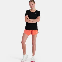 Clearance Le Coq Sportif Training PerformanceT-shirt Femme Black