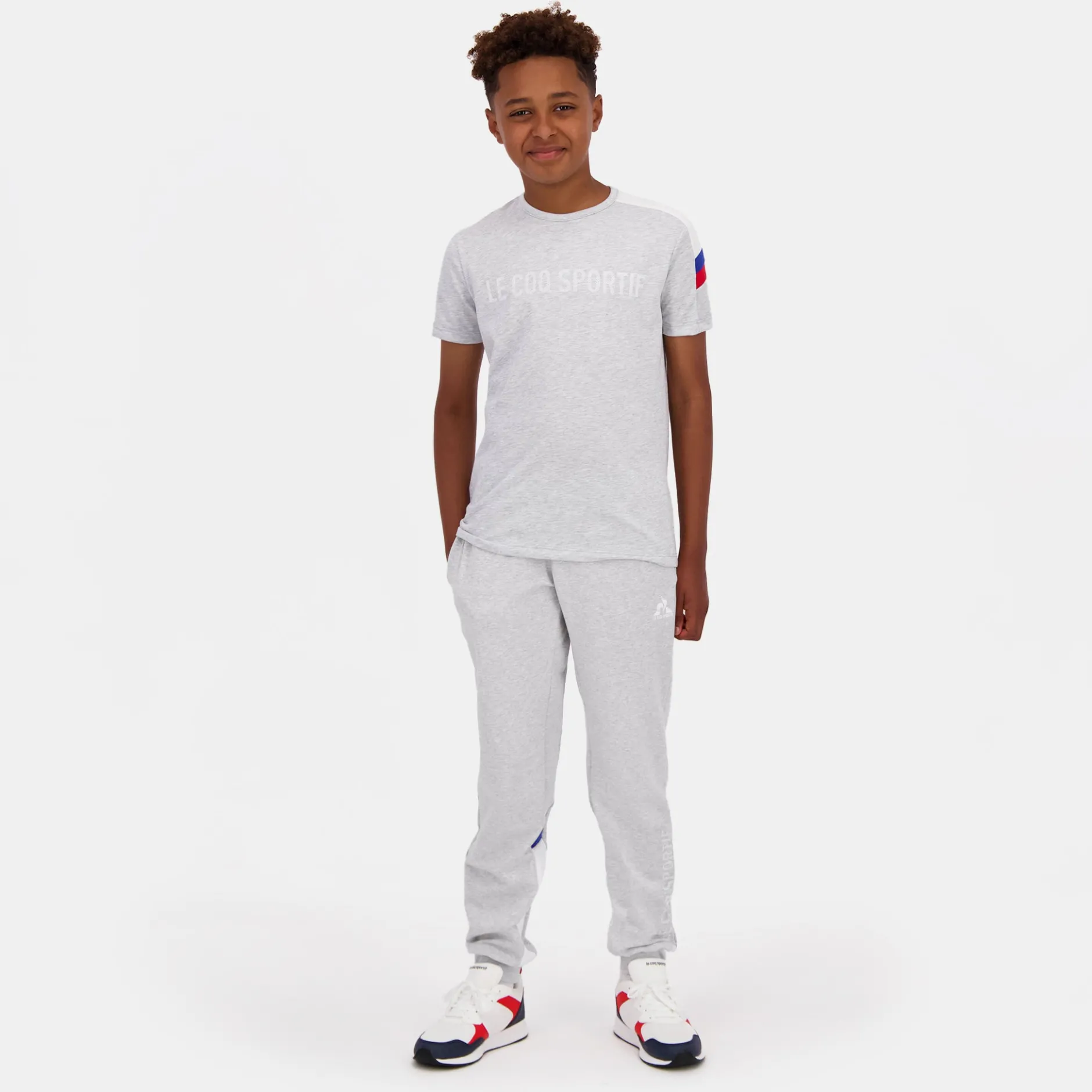 Best Sale Le Coq Sportif TricolorePantalon gris Enfant