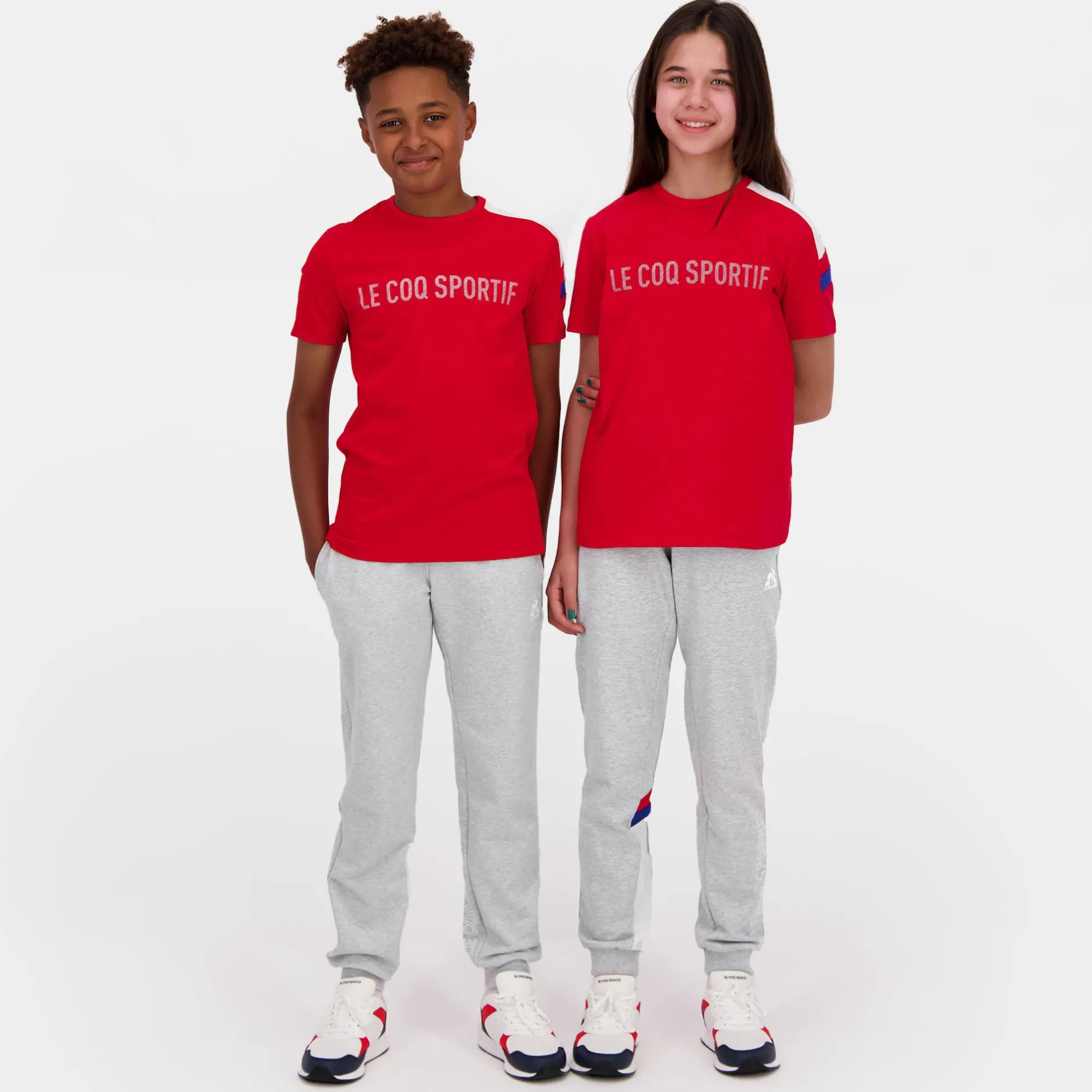 Fashion Le Coq Sportif TricoloreT-shirt Enfant Purrouge