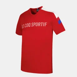Fashion Le Coq Sportif TricoloreT-shirt Enfant Purrouge
