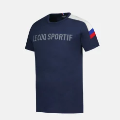 Sale Le Coq Sportif TricoloreT-shirt Enfant Bluelight