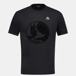 Shop Le Coq Sportif T-shirt motif «La Paix» Homme Black